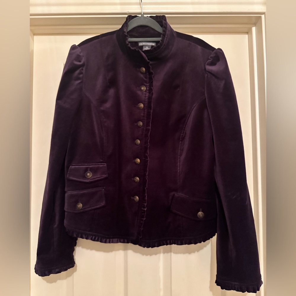 Chelsea & Theodore Purple Jacket Size XL